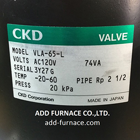 CKD MODEL VLA-65-L AC120V